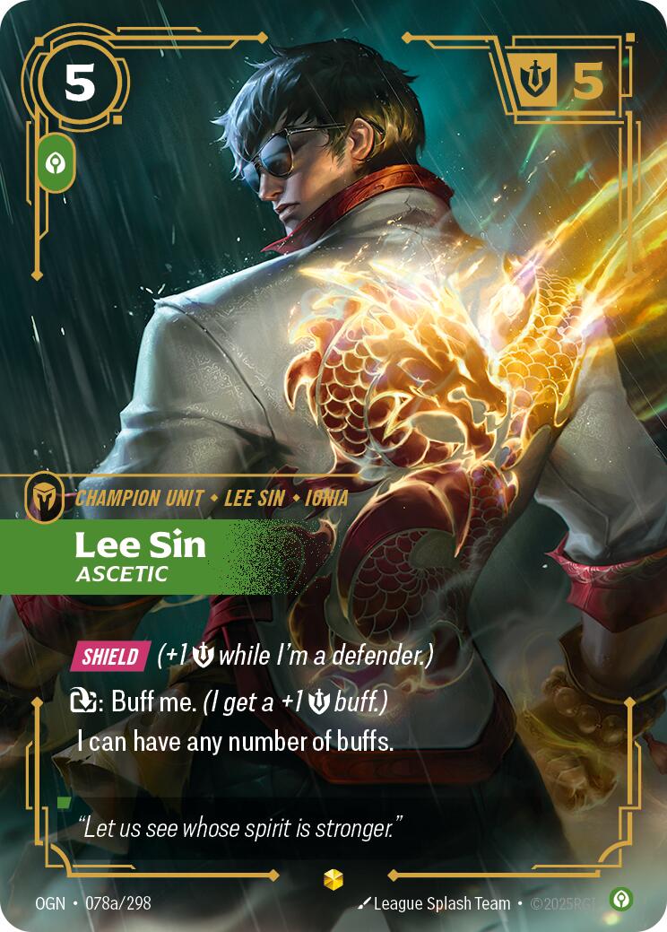 Lee Sin - Ascetic (Alternate Art) [OGN - 078a/298]