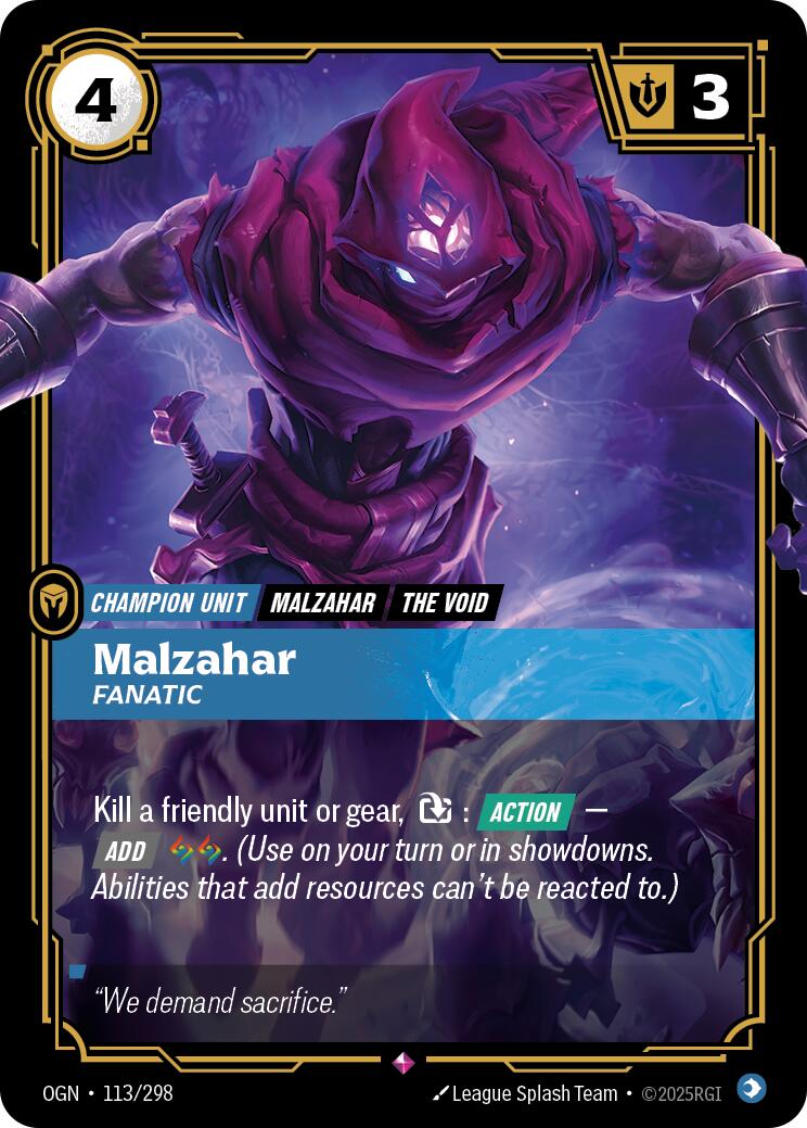 Malzahar - Fanatic [OGN - 113/298]