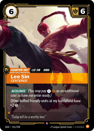 Lee Sin - Centered [OGN - 151/298]