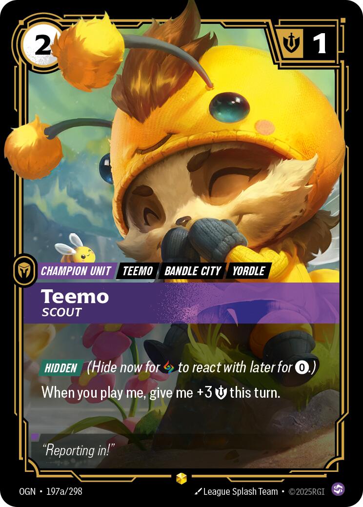 Teemo - Scout (Alternate Art) [OGN - 197a/298]