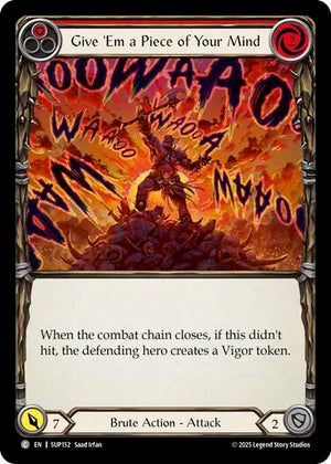 Give 'Em a Piece of Your Mind (Red) [SUP - SUP152]