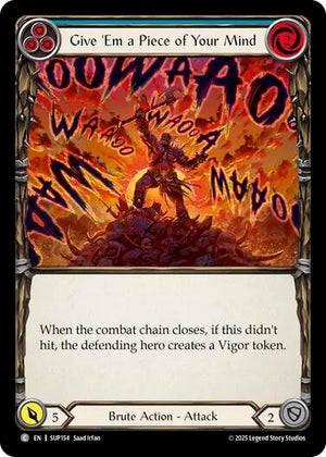 Give 'Em a Piece of Your Mind (Blue) [SUP - SUP154]