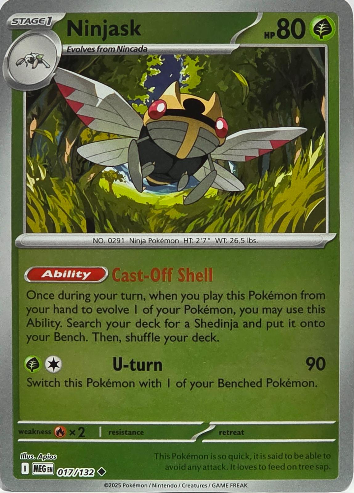 Ninjask - 017/132 [MEG - 017/132] Non- Foil