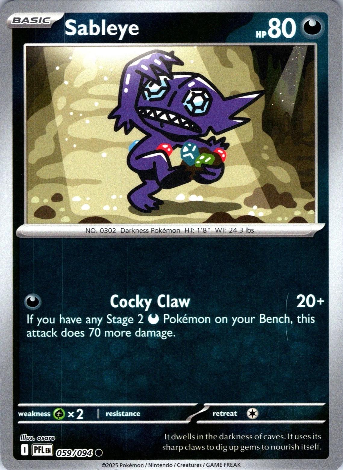 Sableye [PFL - 059/094] Reverse Holofoil