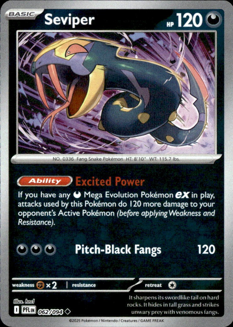 Seviper [PFL - 062/094] Reverse Holofoil
