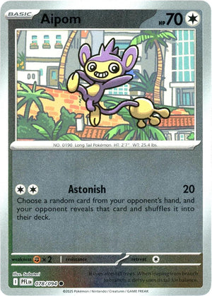 Aipom [PFL - 078/094] Reverse Holofoil
