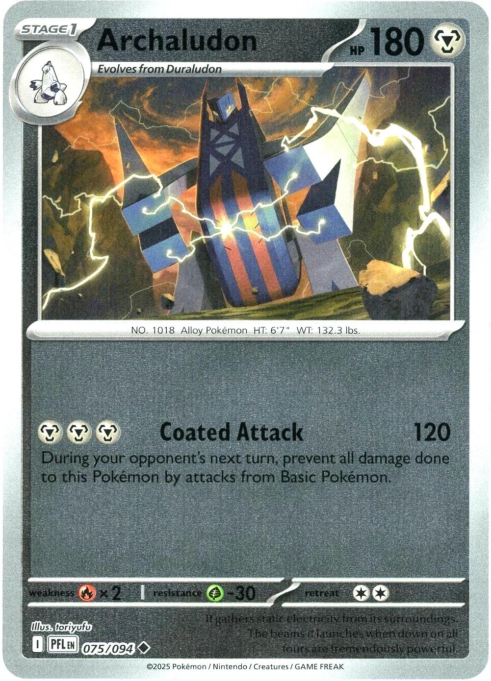 Archaludon [PFL - 075/094] Reverse Holofoil