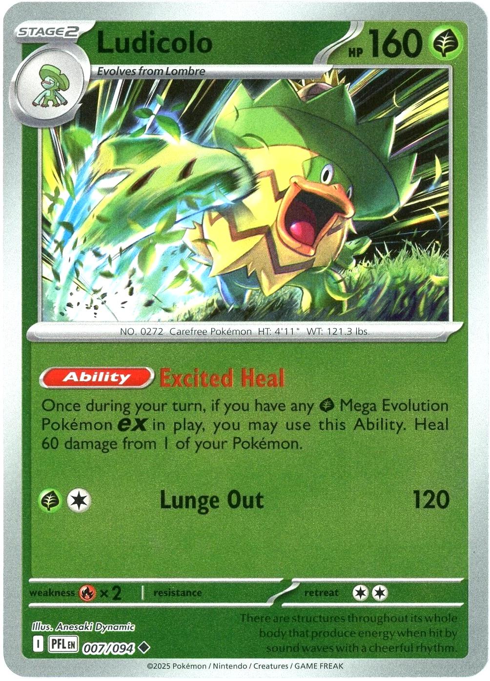Ludicolo - 007/094 [PFL - 007/094] Non- Foil