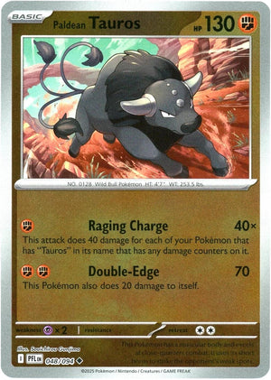 Paldean Tauros [PFL - 048/094] Reverse Holofoil
