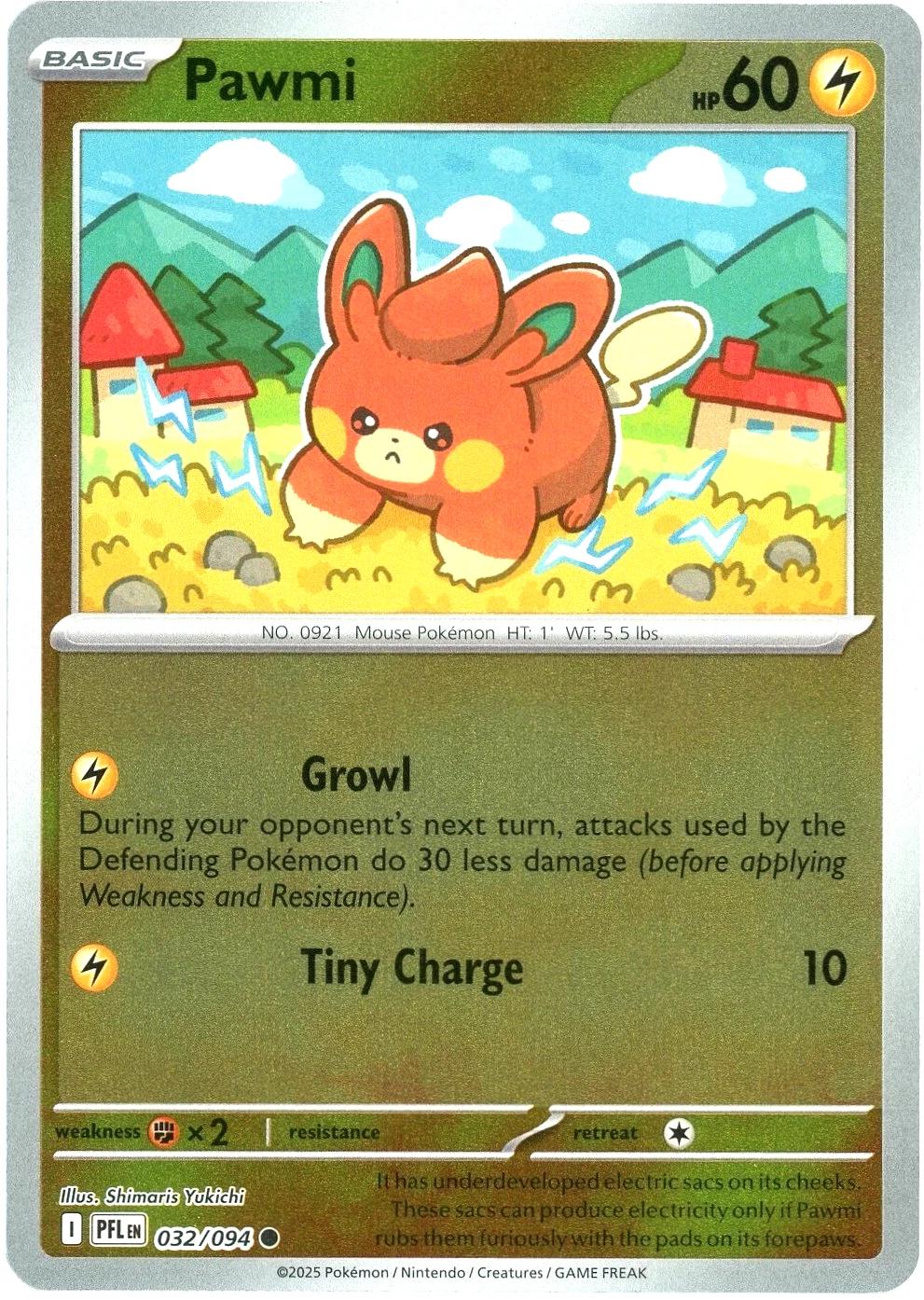 Pawmi [PFL - 032/094] Reverse Holofoil