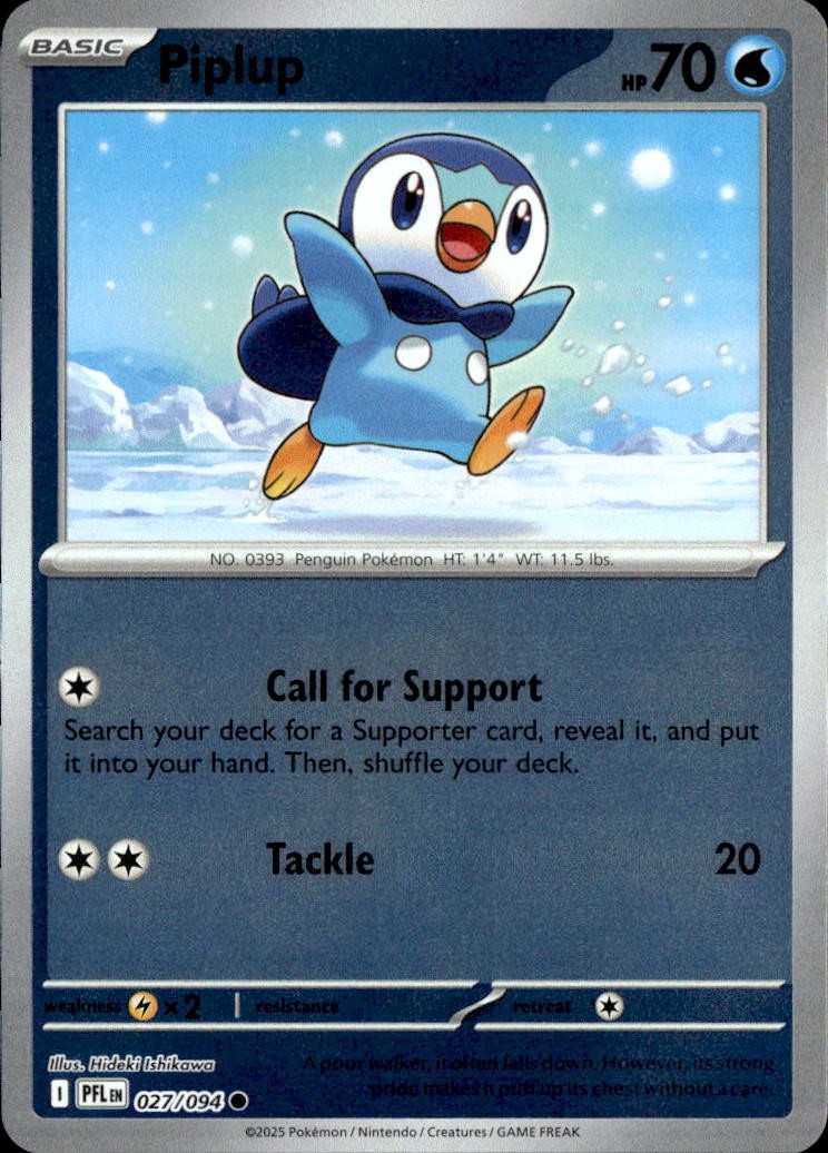 Piplup - 027/094 [PFL - 027/094] Reverse Holofoil