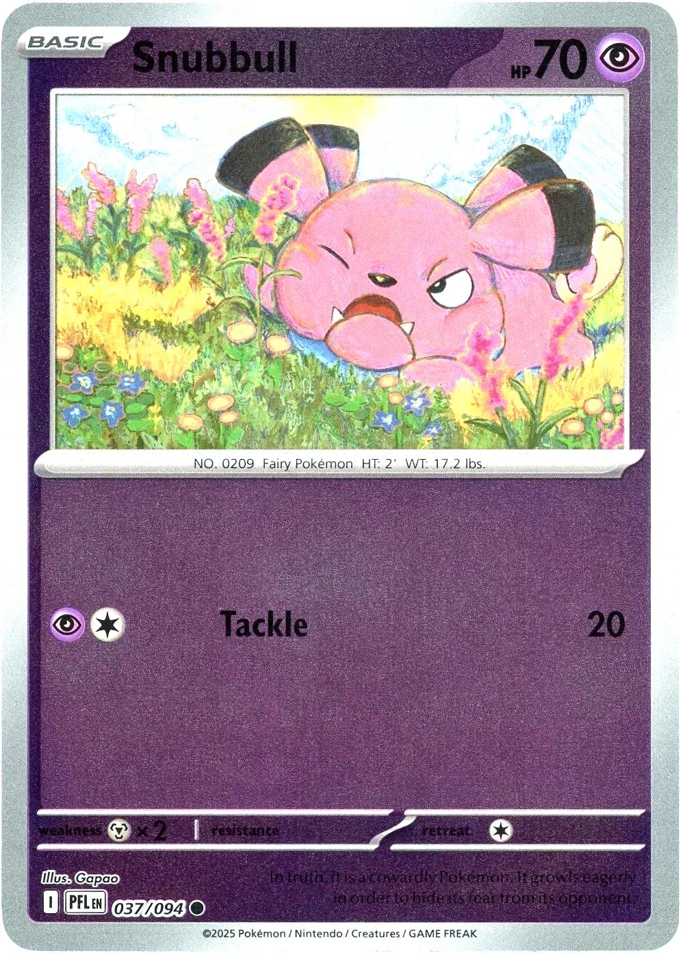 Snubbull [PFL - 037/094] Reverse Holofoil