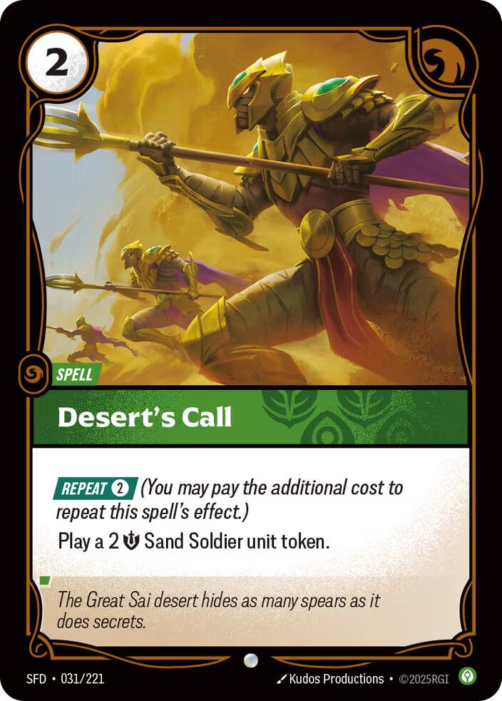 Desert's Call [SPF - 031/221]