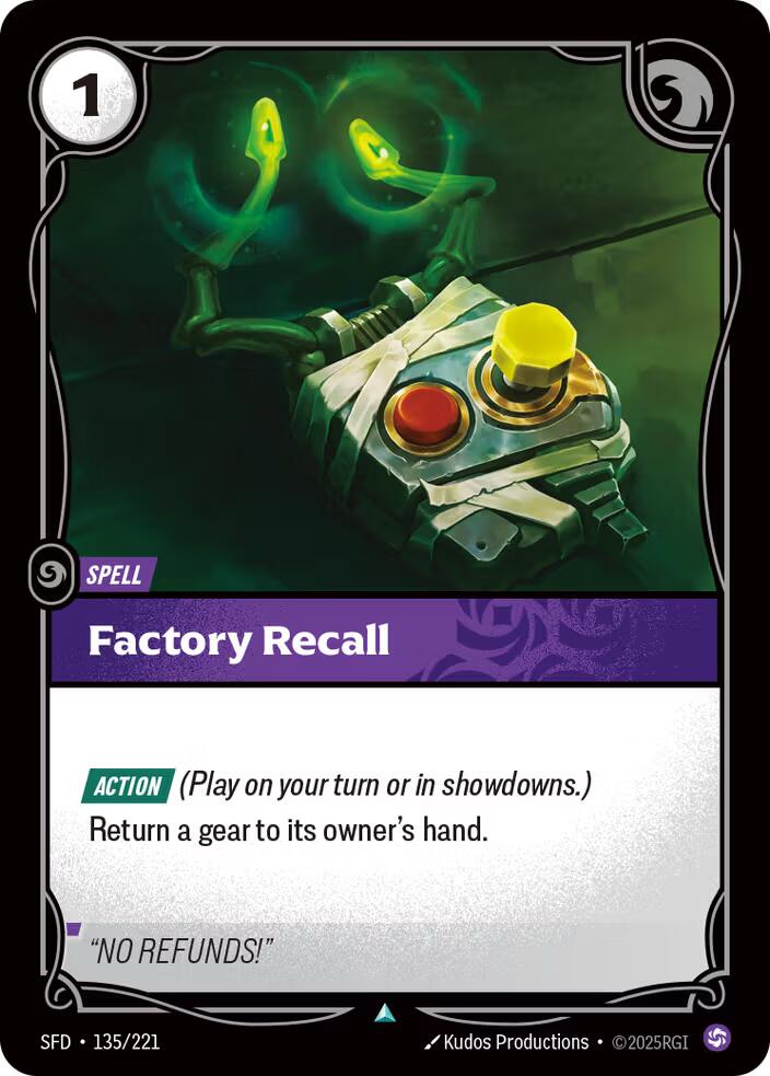 Factory Recall [SPF - 135/221]