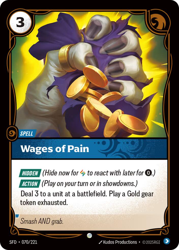 Wages of Pain [SPF - 070/221]