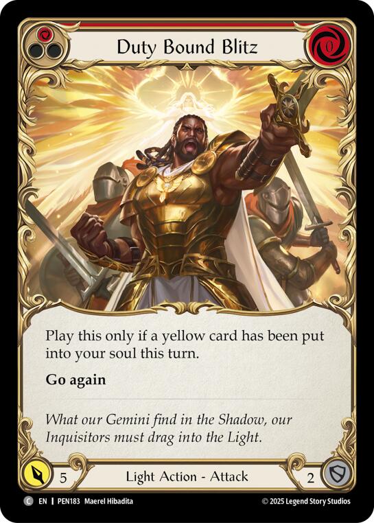 Duty Bound Blitz (Red) [PEN - PEN183]