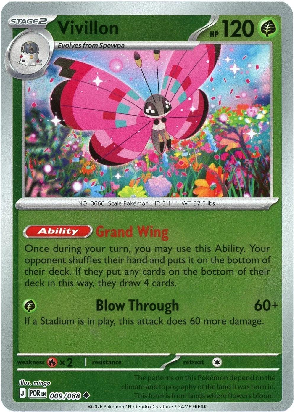 Vivillon [POR - 009/088] Non- Foil