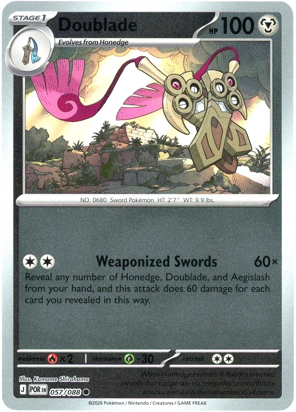 Doublade - 057/088 [POR - 057/088] Non- Foil