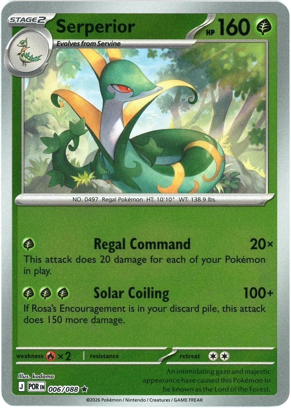 Serperior [POR - 006/088] Holofoil