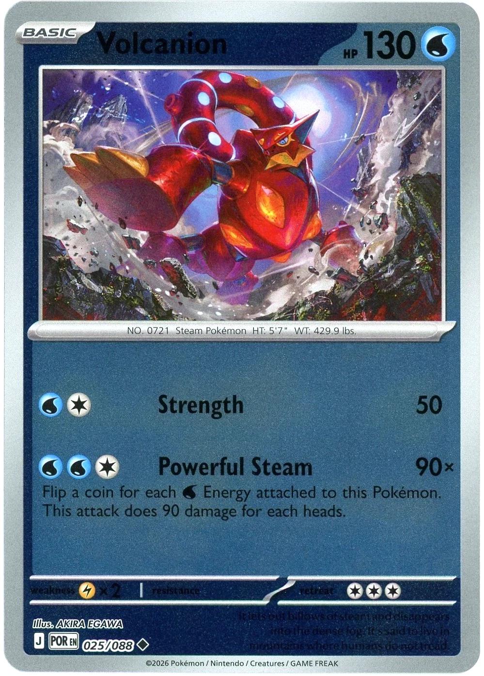 Volcanion [POR - 025/088] Non- Foil