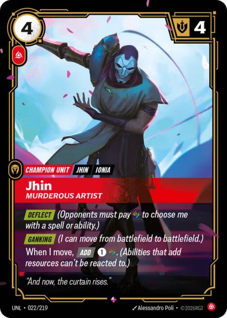 Jhin - Murderous Artist [UNL - 022/219]
