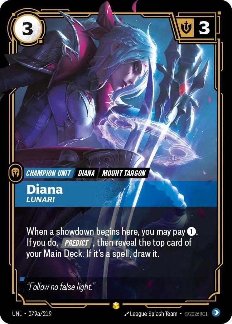 Diana - Lunari (Alternate Art) [UNL - 079a/219]