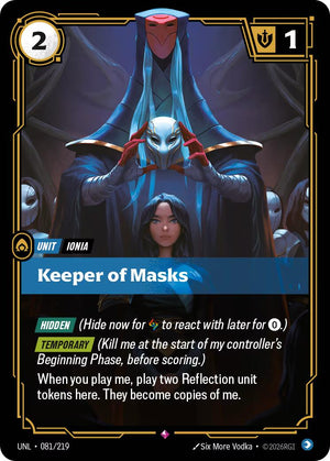 Keeper of Masks [UNL - 081/219]