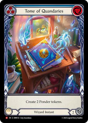 Tome of Quandaries (Blue) (Extended Art) [OMN - OMN133]
