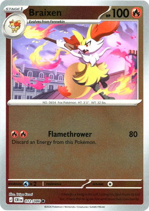 Braixen [CRI - 012/086] Non- Foil