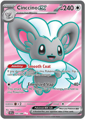 Cinccino ex - 105/086 [CRI - 105/086]