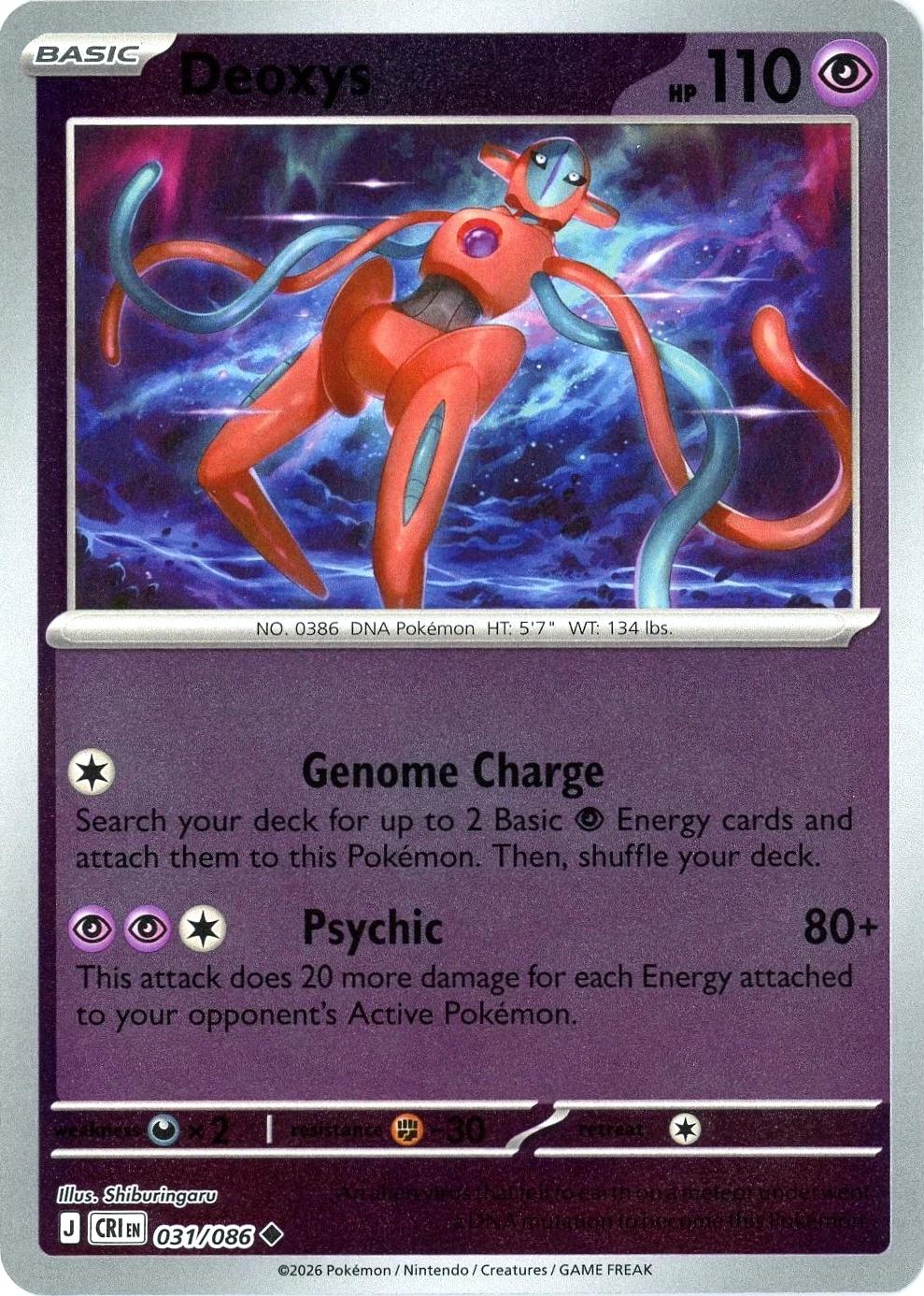 Deoxys - 031/086 [CRI - 031/086] Non- Foil