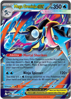 Mega Greninja ex - 022/086 [CRI - 022/086]