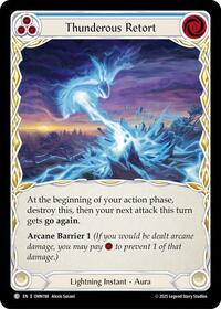 Thunderous Retort (Blue) [OMN - OMN198]