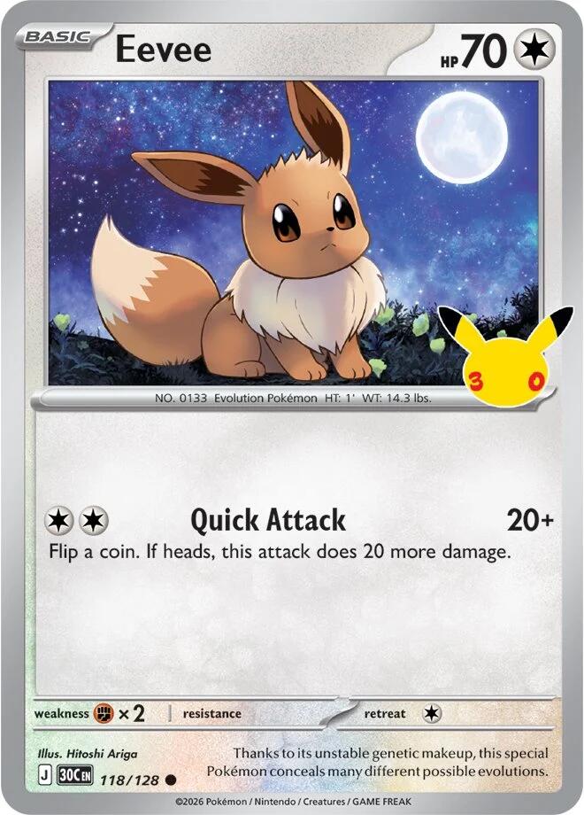Eevee - 118/128 [30C - 118/128] Holofoil