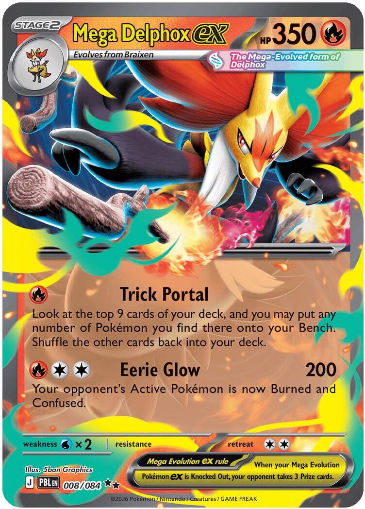 (Preorder) Mega Delphox ex [ME05 - 008/084]