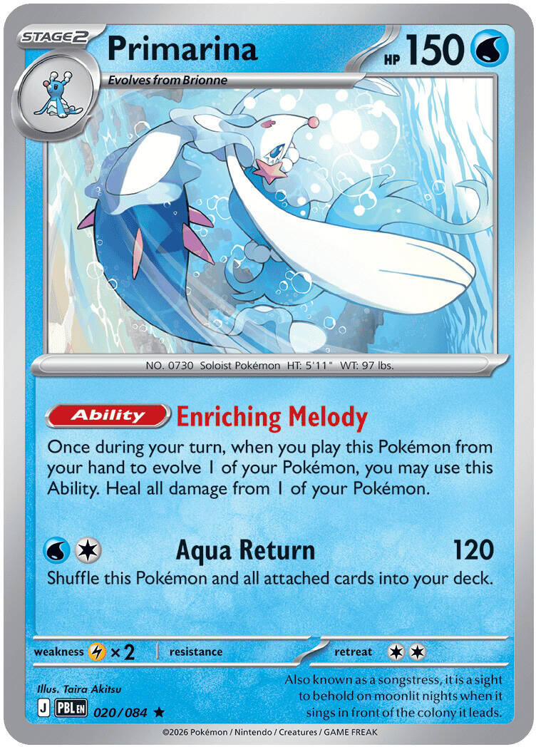 (Preorder) Primarina - 020/084 [ME05 - 020/084]