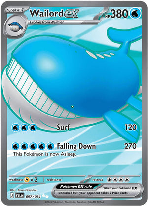 (Preorder) Wailord ex - 097/084 [ME05 - 097/084]