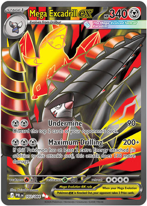 (Preorder) Mega Excadrill ex - 103/084 [ME05 - 103/084]