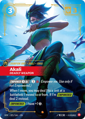 Akali - Deadly Weapon [VEN - 021/166]