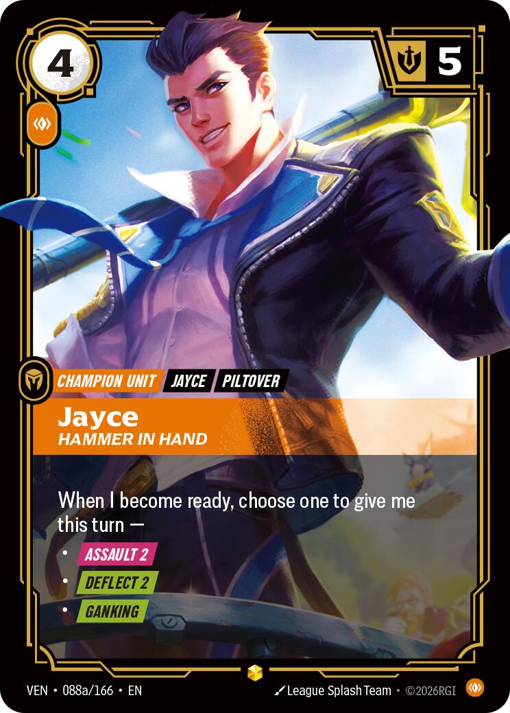 Jayce - Hammer in Hand (Alternate Art) [VEN - 088a/166]