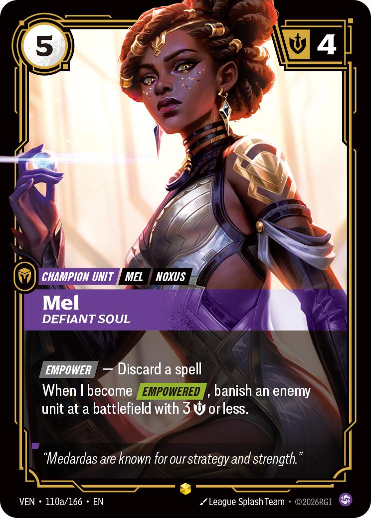 Mel - Defiant Soul (Alternate Art) [VEN - 110a/166]