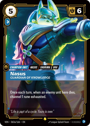 Nasus - Guardian of Knowledge (Alternate Art) [VEN - 063a/166]