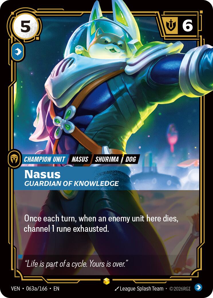 Nasus - Guardian of Knowledge (Alternate Art) [VEN - 063a/166]