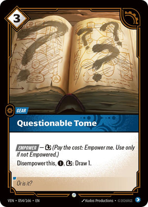Questionable Tome [VEN - 054/166]