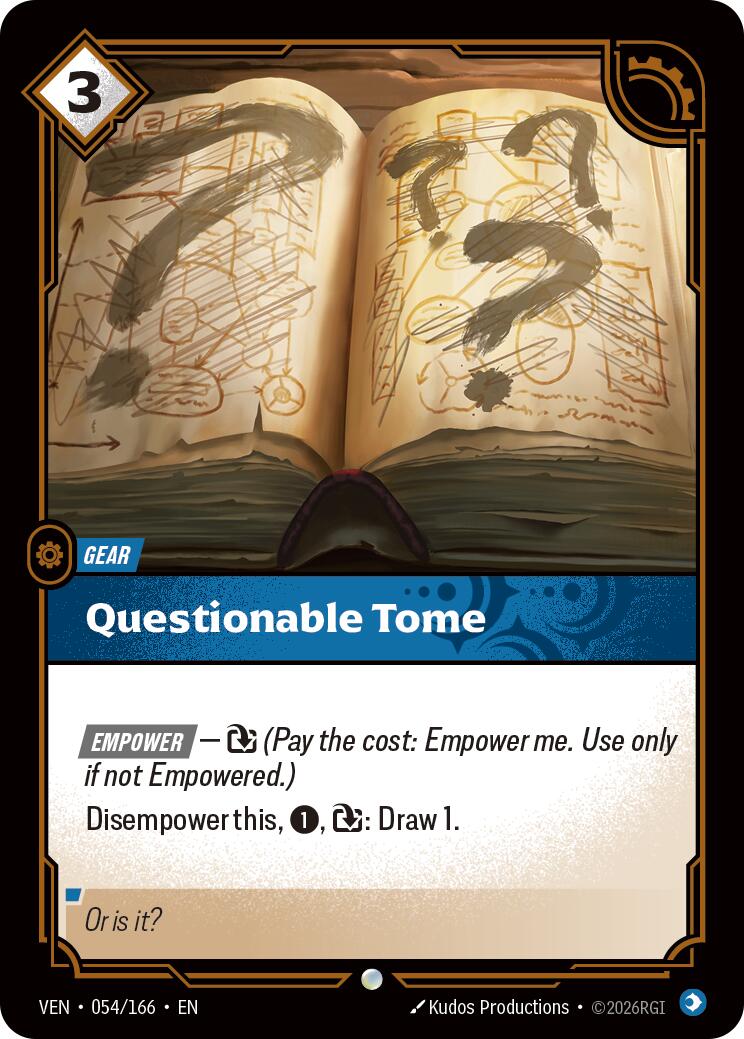 Questionable Tome [VEN - 054/166]