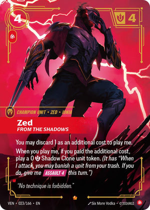 Zed - From the Shadows [VEN - 023/166]