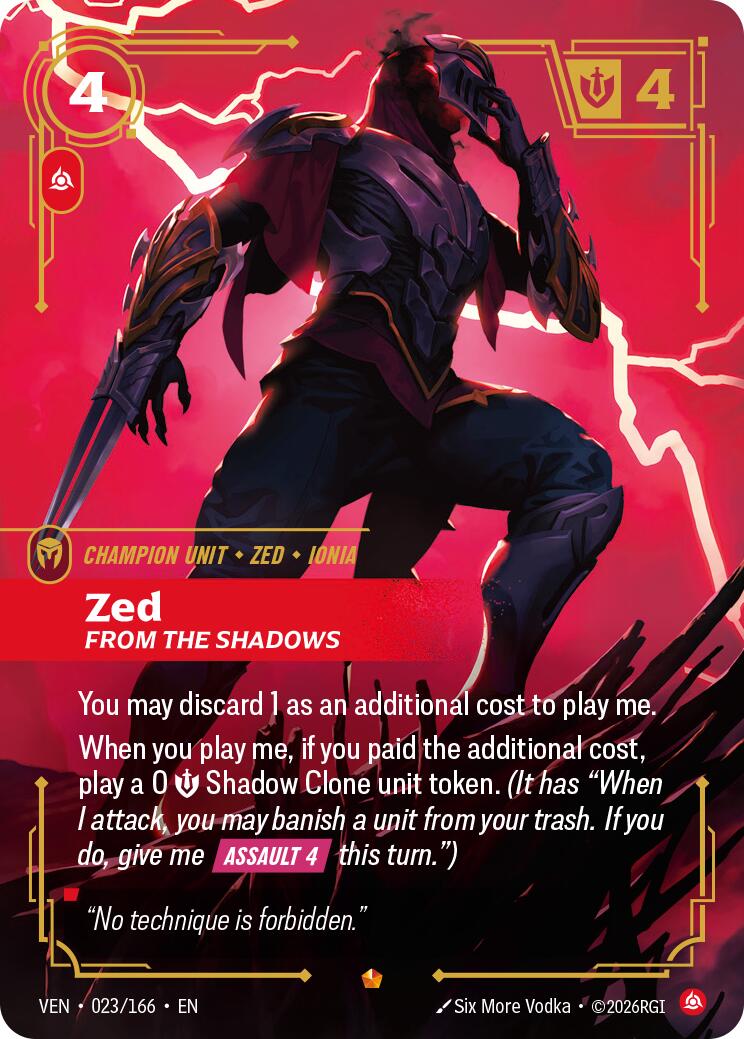 Zed - From the Shadows [VEN - 023/166]