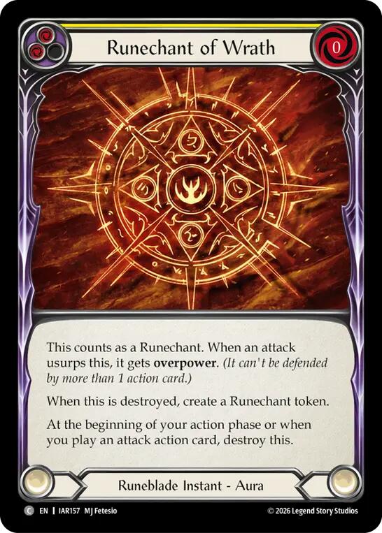 Runechant of Wrath [IAR - IAR157] Non- Foil