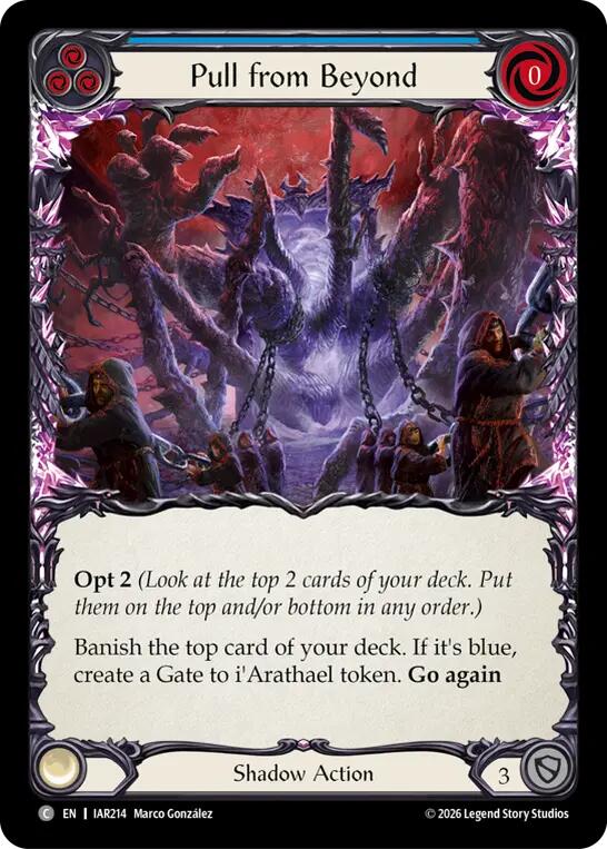 Pull from Beyond (Blue) [IAR - IAR214] Non- Foil
