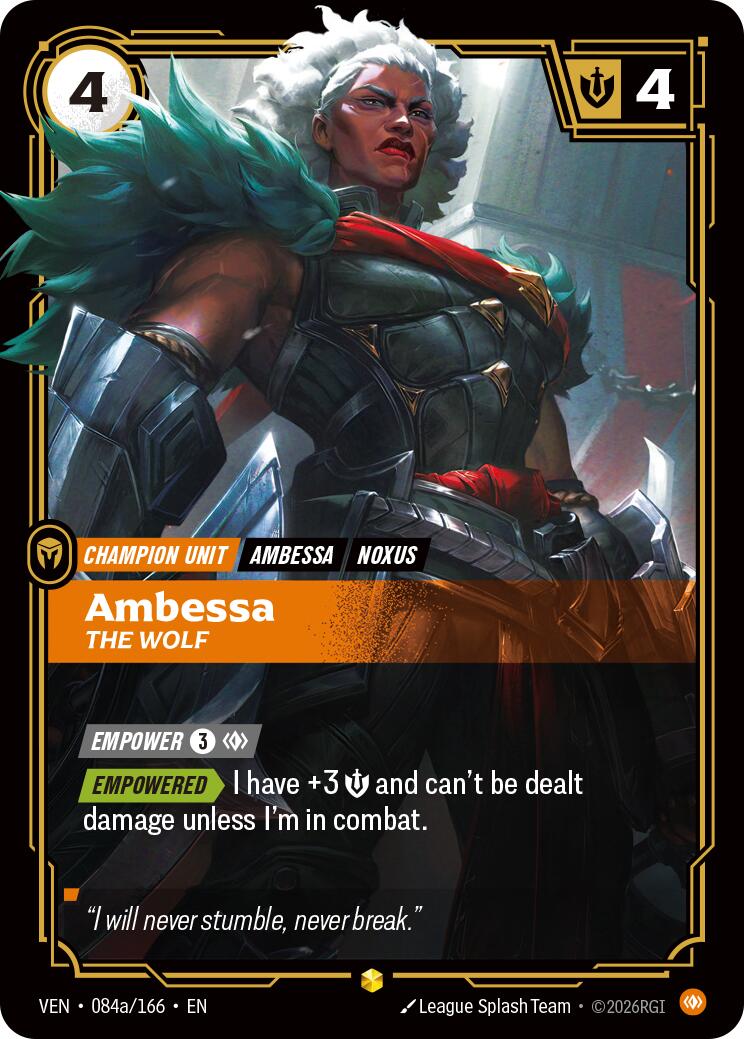 Ambessa - The Wolf (Alternate Art) [VEN - 084a/166]